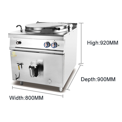 Restauranten Keuken Catering Commerciële vleesverwerkingsapparatuur met LPG/NG gasklep
