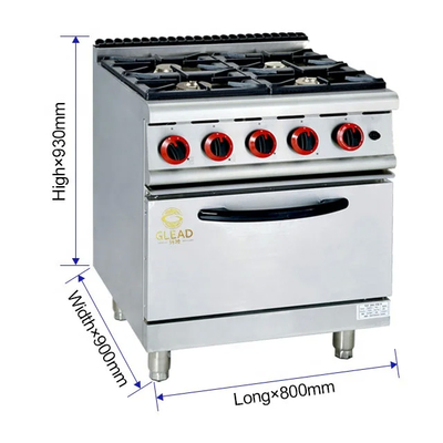 Commerciële gas kookmachine voor restaurants Keukens
