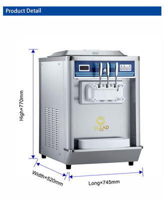 Professionele 2N industriële koelinstallatie 240V 1,7kW Uitgang 2 hoppers 2x1.8L vriesbak 200-300 kopjes/uur