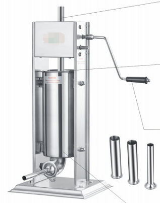 Automatische 3L-30L roestvrijstalen worst vulmachine gemakkelijk te vullen en hygiëne