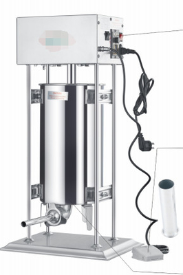Roestvrij staal voedselverwerkingsmachines 15L Elektrisch gemakkelijk opvulbaar en hygiënisch Sausage stuffer/filler