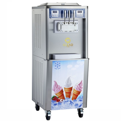 360-460 kopjes/uur Industriële zachte ijsmachine 2x2.1L Vriesbak 22-28kg/uur Productie