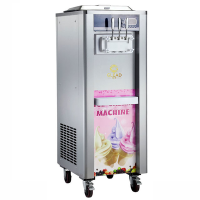 Nachtbehoud Industriële zachte ijsmachine 360-460 kopjes/uur 22-28 kg/uur Productie snelheid 220-240Vspanning