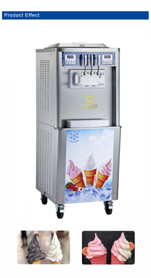 Zachte ijsmachine met 2x2.1L VRIESTANK 360-460 kopjes/uur Uitvoer R404A koelmiddel