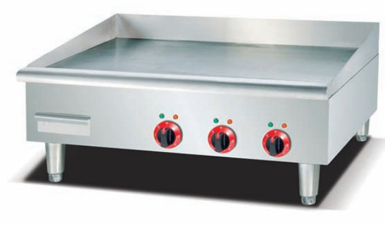 Elektrische grill voor het koken van verschillende voedingsmiddelen bij een temperatuur van 0,0 tot 100 °C