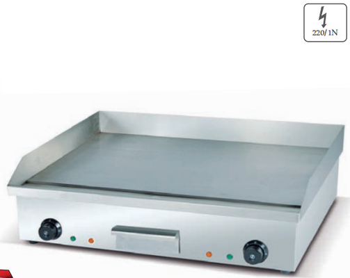 Elektrische grill voor het koken van verschillende voedingsmiddelen bij een temperatuur van 0,0 tot 100 °C