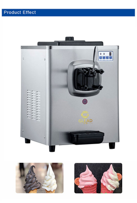 1.6L vriesbak zachte ijsmachine met 5L Hopper 220-240V Spanning 100-150 kopjes per uur