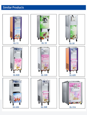 100-150 kopjes per uur ijsmaker met 5L hopper 1.6L vriesbak en R134A/R404A koelmiddel