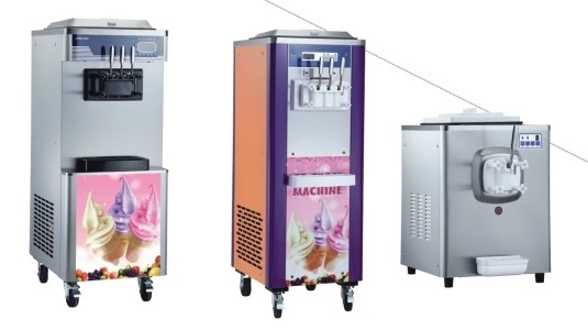 Soft Ice Cream Machine 6-8kg/h Productie 5L Hopper voor voorkoeling en nachtbewaring