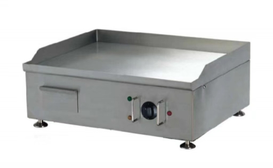 Commerciële roestvrijstalen elektrische grill met een breed temperatuurbereik voor culinaire veelzijdigheid