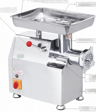 Professionele machines voor de verwerking van dranken 220 V vleesmaler Precision Gear aangedreven motor vleesmaler/mincer