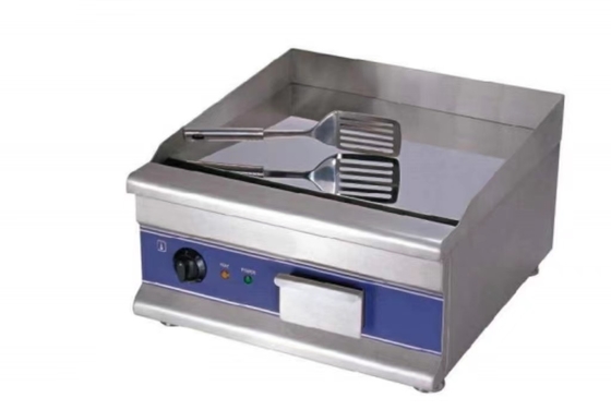 Silver Electric Restaurant Griddle roestvrijstalen grill met precieze temperatuurregeling