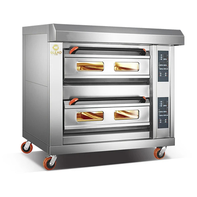 Professionele zilveren roestvrijstalen gasgrill voor restaurant koken