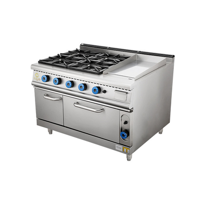 Professionele commerciële gaskachel met oven SS304 Constructie LPG / aardgas