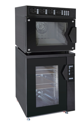 Digitaal bedieningspaneel met een capaciteit van 220 V. Zwarte kookapparatuur voor het koken in convectieovens.
