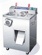 Elektrische 220V/50HZ commerciële vleessnijmachine met een vermogen van 200-400 kg/uur