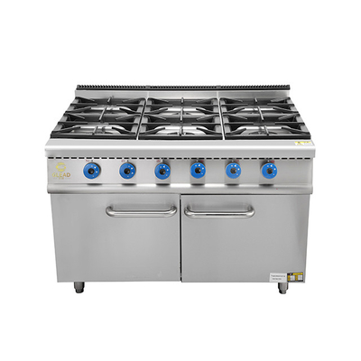Gas aangedreven hotel met oven SS304 voor grootschalige voedselproductie.