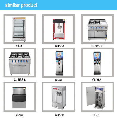 Commerciële gas range oven Oven 6-brander kookplaat met krachtige oven voor professionele keukens
