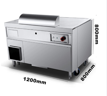 Gasgestookte kookapparatuur met een temperatuurbereik van 0,00 oC tot 200 oC