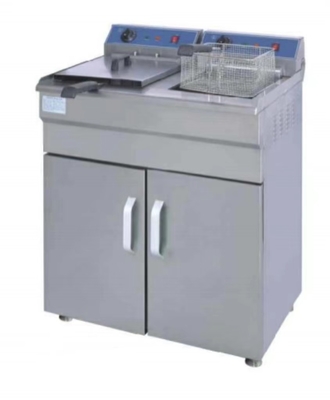 Elektrische roestvrijstalen frituur 220-240V 0-300°C Temperatuur Voor restaurant koken
