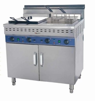 Elektrische roestvrijstalen commerciële fritur met temperatuurregeling 0°C~300°C voor perfecte voedsel frituren