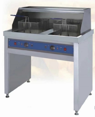 Silver Electric Restaurant Fryer 0-300.C Temperatuurregeling voor professionele koken