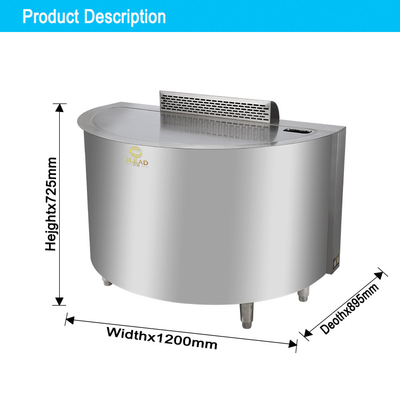 Commerciële hotelapparatuur roestvrij staal 130 kg gas LPG/natuurgas Teppanyaki tafelgrill
