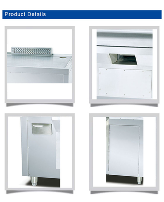 Japanse gasboog Teppanyaki SS304 Commerciële hotelapparatuur met LPG/Natuurgas 130KG N.W.