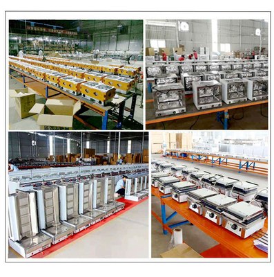 Japanse gasboog Teppanyaki SS304 Commerciële hotelapparatuur met LPG/Natuurgas 130KG N.W.