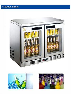 130 kg Commerciële horeca apparatuur Bar Luchtgekoelde koelkast met een capaciteit van 180L