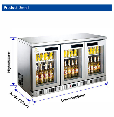 Hotel Bar Luchtgekoelde koelkast met 180L capaciteit R134a Koelmiddel Temperatuurbereik 4-8.C