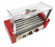 Geavanceerde Fruit Processing Machine met 660*490*540mm Grootte en 9 Rollers Hot Dog Grill