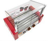 Geavanceerde Fruit Processing Machine met 660*490*540mm Grootte en 9 Rollers Hot Dog Grill
