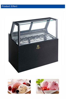 6-tray 1/3 Size Pan 100L Commercial Hotel Ice Cream Machine Fan Cooling 1100W Power