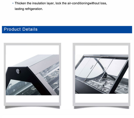 Ventilatorkoelende ijsmachine met een temperatuur van -18 ~ -22 °C en koelmiddel R404a - 6 Flavor Hotelapparatuur