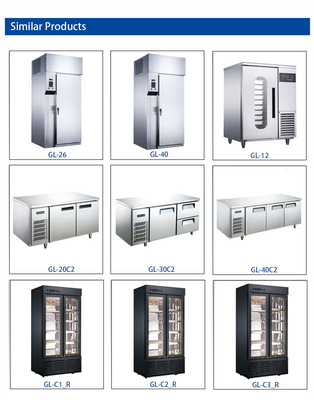 Ventilatorkoelende ijsmachine met een temperatuur van -18 ~ -22 °C en koelmiddel R404a - 6 Flavor Hotelapparatuur