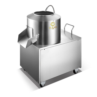 Roestvrij staal commerciële hotel aardappel schillen machine 80 kg capaciteit 150 min / r rotatiesnelheid