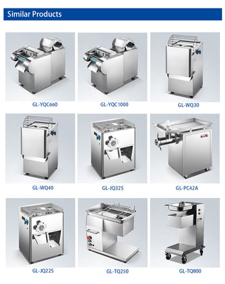 600×500×900 mm Commerciële hotelapparatuur voor zware toepassingen 1000 kg/uur capaciteit
