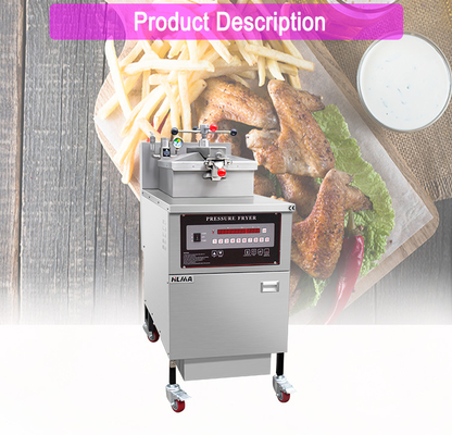 Commerciële keuken Kipsteker 25L Capaciteit 13,5 Kw Kracht Mechanisch paneel Oliefilter 135Kg