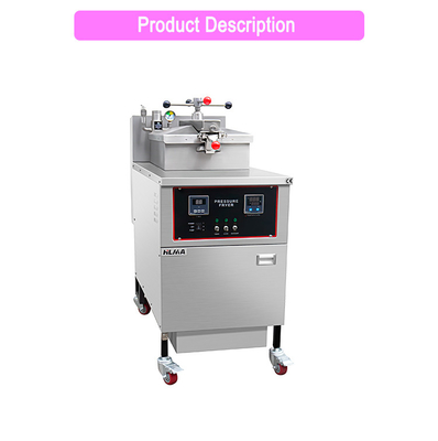 Commerciële keuken Kipsteker 25L Capaciteit 13,5 Kw Kracht Mechanisch paneel Oliefilter 135Kg