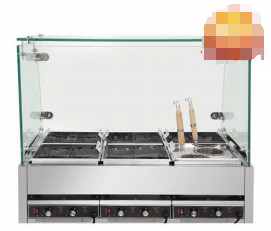 Roestvrij staal Kanto Kookplaat 9KW 220V 50-60HZ Kookfunctie Vier / Zes / Acht Dozen