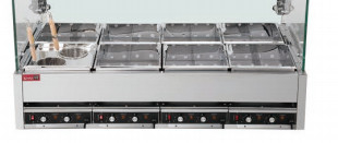 Roestvrij staal Kanto Kookplaat 9KW 220V 50-60HZ Kookfunctie Vier / Zes / Acht Dozen