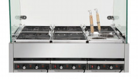 Roestvrij staal Kanto Kookplaat 9KW 220V 50-60HZ Kookfunctie Vier / Zes / Acht Dozen