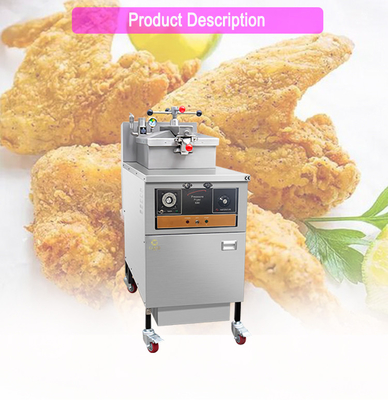 25L capaciteit Gas Pressure Fried Machine 0,65 Kw LGP/NG Gas Type Voor commerciële hotel kip koken