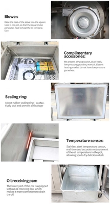 120 KKg Dual Purpose Mechanical Panel Pressure Exploded Duck Stove Voor commerciële hotelapparatuur