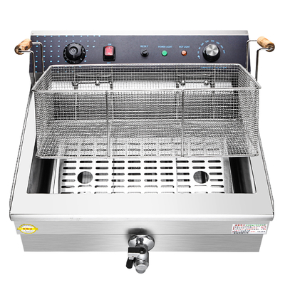 Compacte twee-scherm Fryer Voedselproductie Lijn Equipment Voor kleinere keukens Fryer