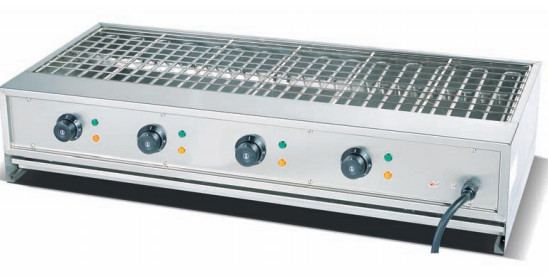 Elektrische of gasrookloze barbecueoven 220 V voor bakken in commerciële keukens