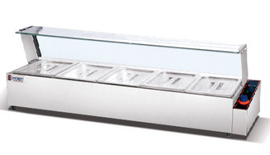 Commerciële kookapparatuur Geavanceerde technologie 1,5 kW Elektrische Bain Marie Met 3-Tank