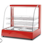 Gemakkelijke voedselkeuze met verwarmingsvitrine 800*480*635 mm N.W 40Kg verwarmingsvitrine