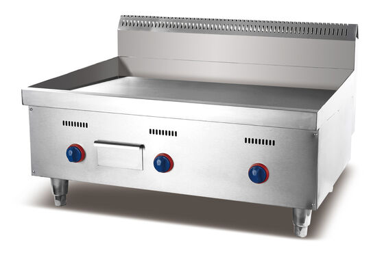Roestvrij staal commerciële elektrische grill 220V 5.4KW counter top platte kookapparatuur